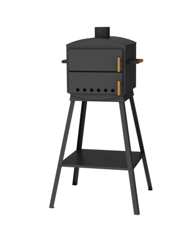 [K7010+M1820] Pizzaofen Paprika mit Untergestell Fireplace