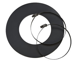CB Rosette mit 2 Schlauchklemmen Isolier Flexrohr
