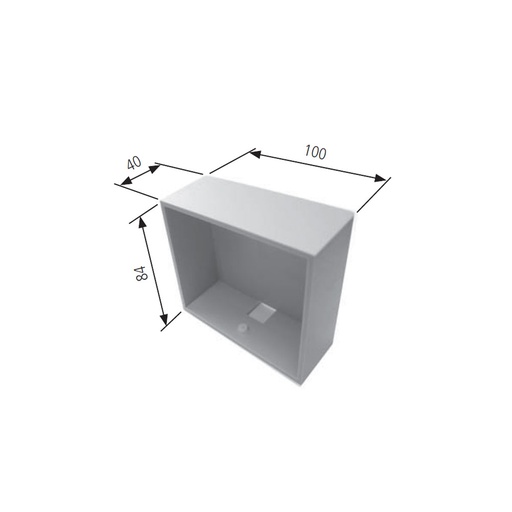 [1004-00534] Unterputzgehäuse zum Grafikdisplay