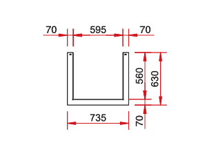 [9922784] Tragrahmen Ekko U 55(45)