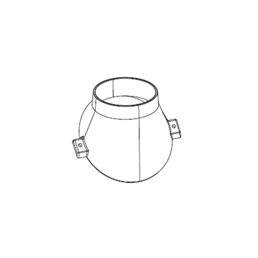 Heizgasstutzen Leda 180dm 1004-00797