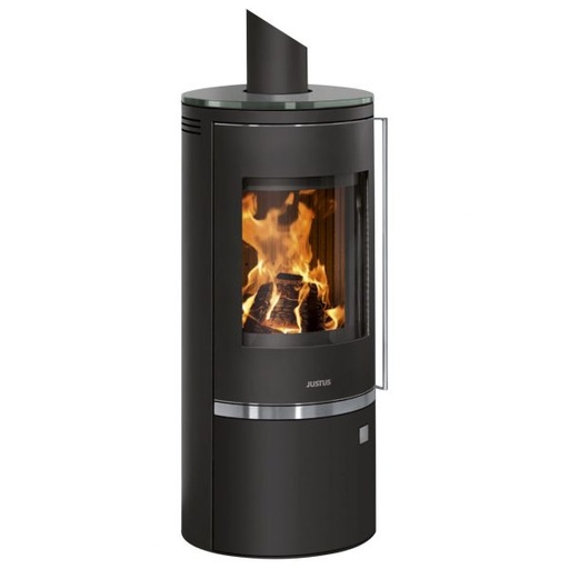 [568650] JUSTUS Kaminofen Faro Top 2.0 mit Holzfachtür