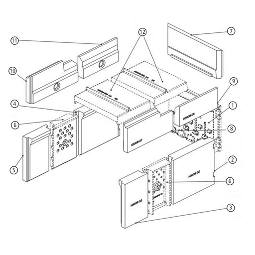 [1004-00465] Innenauskleidung Diamant H200/H300 W