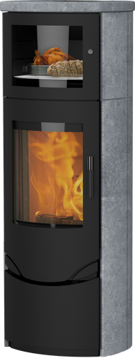 Lotus Kaminofen Prio 7M mit Warmhaltefach