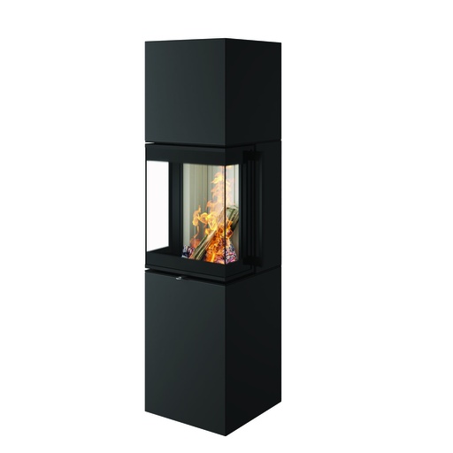 Trico S Nero Schamotte schwarz Anschluss hinten