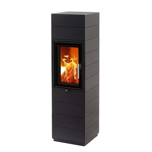 LEDA Gussofen Corna hoch schwarz lackiert