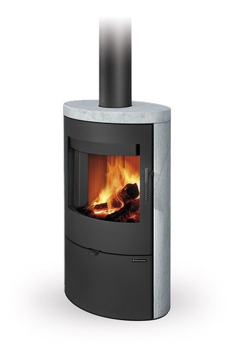 Romotop Kaminofen Ovalis Top Naturstein inkl. Topplatte